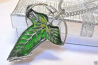 Lord Of The Rings Elven Brooch Necklace Leaves Of Lothlorien W/Gift Box! • $14.99