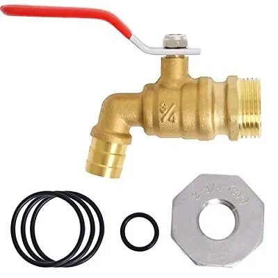 55 Gallon Drum Spigot - 2 Brass Barrel Faucet With EPDM Gasket For 55 Gallo • $23.37