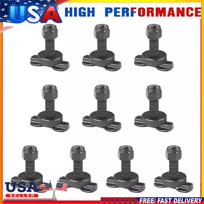 10x L-Track Threaded Stud Nut Fitting Tie Down Double Lug Nut For RV ATV UTV • $35.29