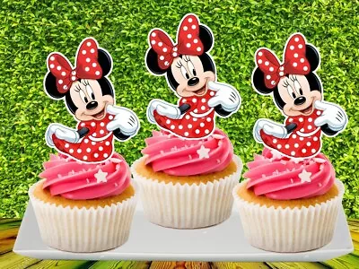 Disney MINNIE MOUSE Cupcake Topper (12pcs) • $6.50