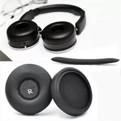 Sponge Cushion Ear Pads Leather Earmuffs For AKG Y50 Y55 Y50BT Headphones • $13.19