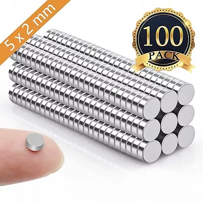 100Pcs Small Magnets 5X2 Mm Mini Tiny Round Magnets Micro Magnets For Crafts • $9.58