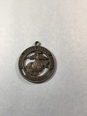 U S Marine Corps Metal Key Ring / Medallion • $8.69