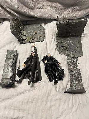 The Matrix Trinity Neo Figure Lot Garage Pillar Scene Series 1 McFarlane Lot Set • $52