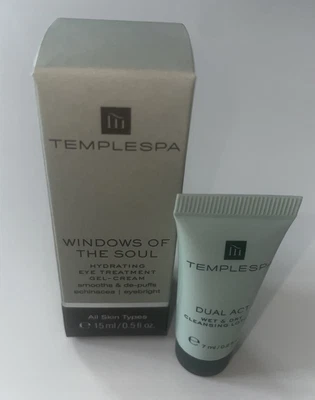 £22 • Buy TEMPLE SPA WINDOWS OF THE SOUL EYE GEL-CREAM 15ml BNIB & 1x 7ml Dual Act