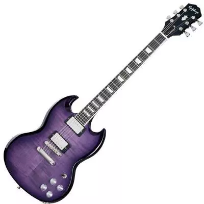 Epiphone SG Modern Figured Purple Burst Electric Guitar With Gig Bag • $730.34