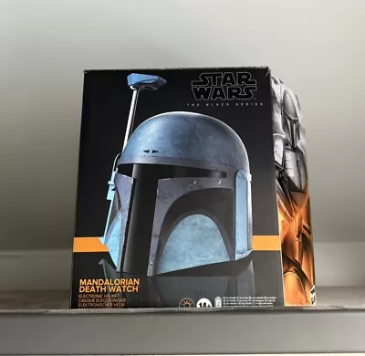 Hasbro Star Wars The Black Series Mandalorian Death Watch Helmet Boxed • £124.95