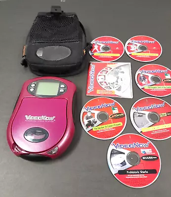 Video Now Color Pink/Red Bundle W/ 7 Discs Tested  • $42.99