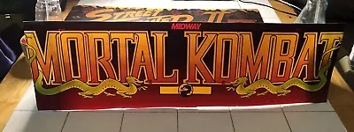 MORTAL KOMBAT Arcade Marquee Midway Retro Vintage Original No Plexiglass • $39.99