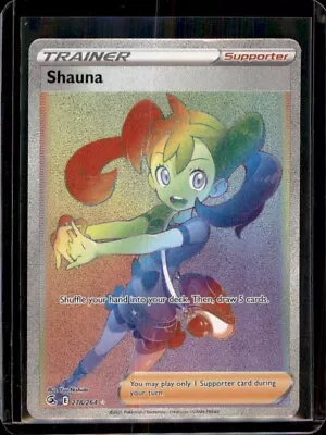 Pokemon Card Shauna 278/264 Secret Rare Fusion Strike Trainer NM Rainbow • $8.53