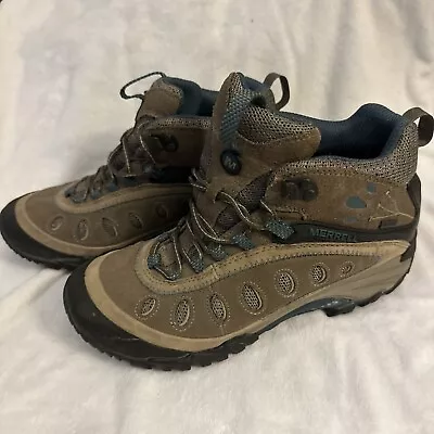 Merrell Boots Womens 9 Chameleon Arc 2 Mid Waterproof Hiking Trail Brown Suede • $38