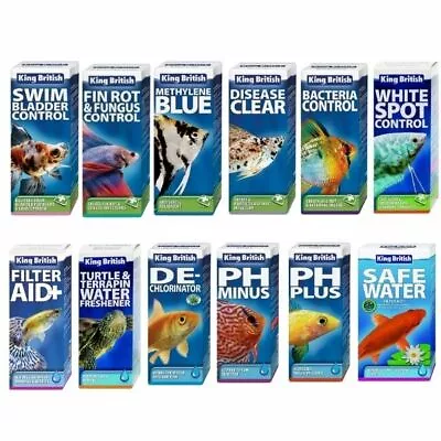 £7.55 • Buy King British Disease & Treatment Medicine Tropical Coldwater Aquarium Fish Tank