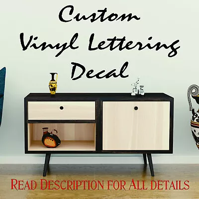 Custom Vinyl Lettering Sticker Decal Vinyl Text For Car Wall Boat Business Door • $5.99