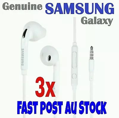 3 Pairs Genuine Samsung Galaxy S6 Edge S7 Note 5 4 3 S5 S4 Headphones Earphones  • $39.99