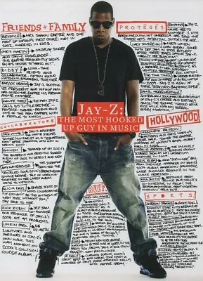 Jay- Z - Most Hooked Up Guy In Music - Full Size Magazine Advert • £5.99