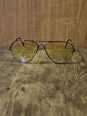 Vintage 60s Desil Black Pilot Driving Sunglasses Made In France #907 • $67.94