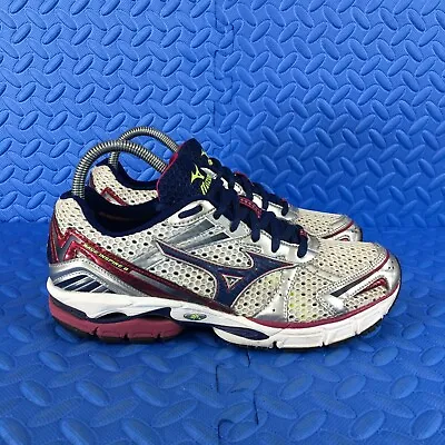 Mizuno Wave Inspire 8 Womens Running Shoes Gray Blue Athletic Sneakers Size 9 • $14.41