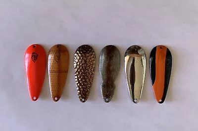 6 Vintage Dardevle Imp Fishing Lure Blades • $35.95