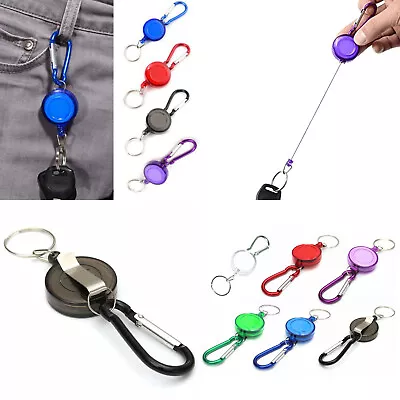 Stretch Coil Keyring 50cm UK Seller Key Ring Clip  • £3.60