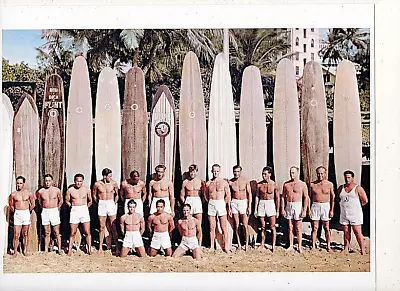 ROYAL HAWAIIAN SURF TEAM 1930s WAIKIKI UNMOUNTED 8.5 X 11  PHOTO • $16.50