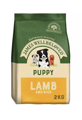 £8.95 • Buy 2kg James Wellbeloved Natural Puppy Complete Dry Dog Food Biscuits Lamb & Rice