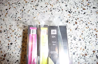 3X Genuine Epson Ink 273 XL Black + 273 Yellow & 273 Magenta • $14.99