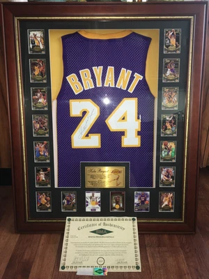 $30500 • Buy Kobe Bryant Signed Framed Jersey With Certificate Of Authenticity (One Only)