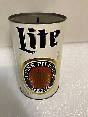 Lite Beer By Miller Steel Quart Bank Top Beer Can. Milwaukee Wisconsin • $42