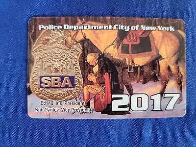 2017 SBA Sergeants Benevolent Assoc. Card NYPD New York City Police Vintage • $9.99