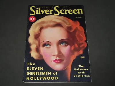 1931 September Silver Screen Movie Magazine - Marlene Dietrich Cover - M 2 • $90