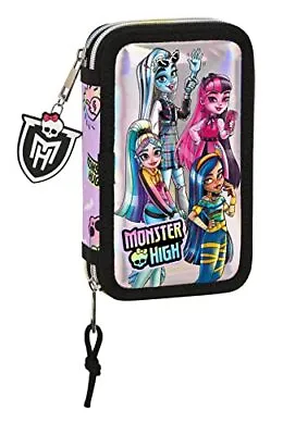 £24.56 • Buy Double Pencil Case Monster High Best Boos Lilac 12.5 X 19.5 X 4 Cm ... NEW