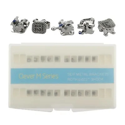 20pc/set Dental Orthodontic Self Ligating Metal Bracket Clever M Roth 022 3 GAC • $62.09