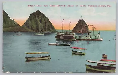 $2.80 • Buy Transport~Sugar Loaf & Glass Bottom Boats Santa Catalina Island~Vintage Postcard