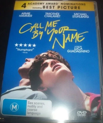 $9.99 • Buy Call Me By Your Name (Armie Hammer Timothy Chalamet) (Aus Reg 4) DVD – Like New