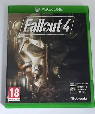 Xbox One Fallout 4 Disc Excellent No Marks +Map+ Free Fallout 3 Free Download • £4