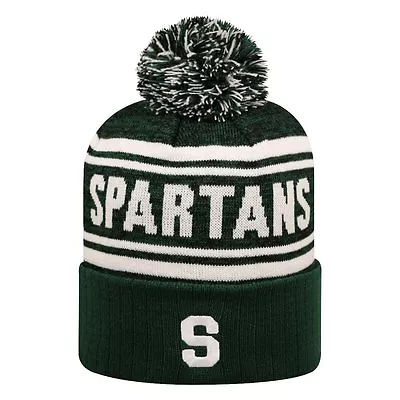 Michigan State Spartans NCAA Top Of The World  Driven  Striped Cuffed Knit Hat • $24.99