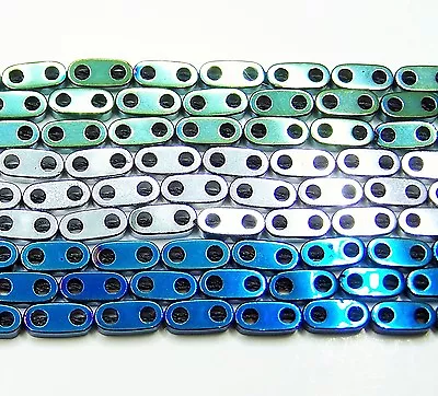 Coated Hematite 2 Hole Top Drill  Beads  6x1mm Stone Approx. 15.5  Strand  • $9.76