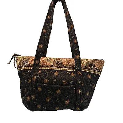 Vera Bradley 1999 Y2K Black Walnut Petite Paddy Shoulder Bag Only • $24.55