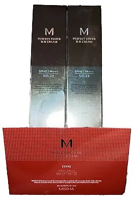 Missha M Perfect Cover BB Cream SPF42-PA+++ No.23/Natural Beige 50ml Set Of 2 • $25