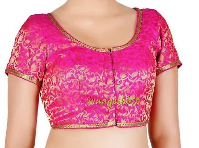 Women's Saree Blouse Designer Brocade Silk Saree Blouse Readymade Sari Blouse • $15.99