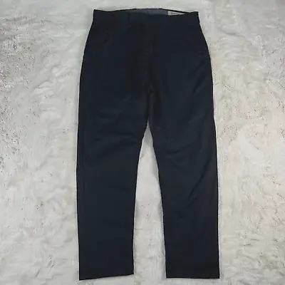 Novemb3r Mens Chino Pants Drop Crotch Size 31 X 24 Raven Black • $39.88