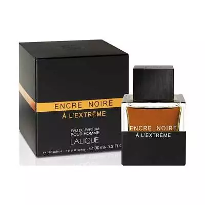 Lalique Encre Noire A L'extreme 100ml Edp Spray = New Boxed & Sealed - Free P&p • £29.95