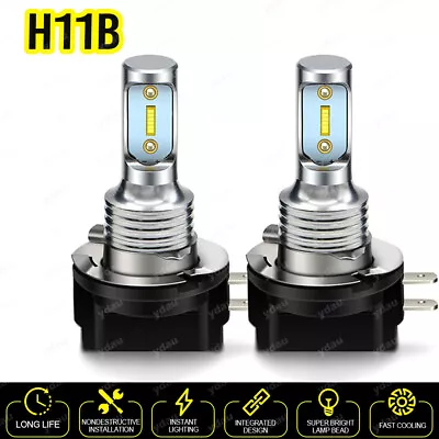 H11B LED Headlight Bulbs Conversion Kit High And Low Beam White Super Bright • $17.99