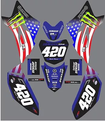 $58 • Buy Decals For YAMAHA GRAPHICS  TTR50 TTR 50 2006-2022 Flag
