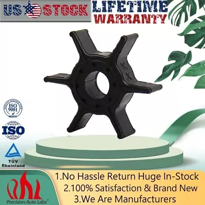 Water Pump Impeller For Yamaha Outboard T15 (2-Stroke) 1996-2004 18-3040 9-45607 • $8.59