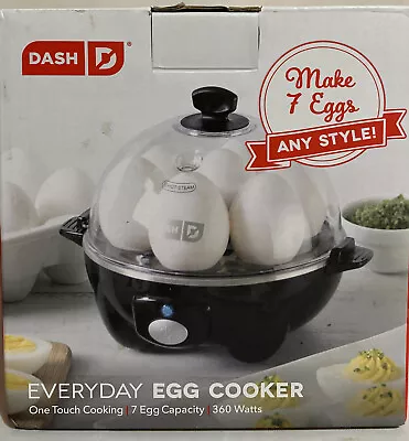 Dash 7 Egg Everyday Egg Cooker Black • $12.13