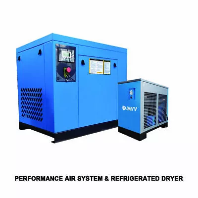 15HP 230V/60HZ 11KW 3 Phase Rotary Screw Air Compressor W/Refrigerated Air Dryer • $5099