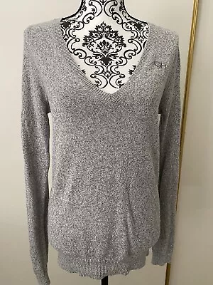 $14.99 • Buy Gilly Hicks Womens Sz MEDIUM Gray V-neck Sweater 
