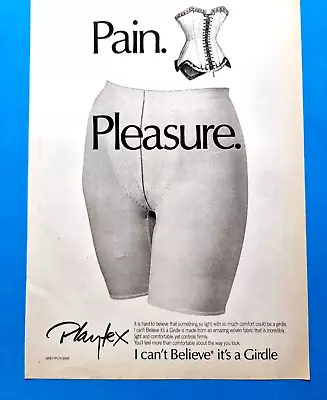 PLAYTEX   -1980s-1990s ?  -Underwear GIRDLE Shapewear  Magazine Print  AD  AUL15 • $23.95