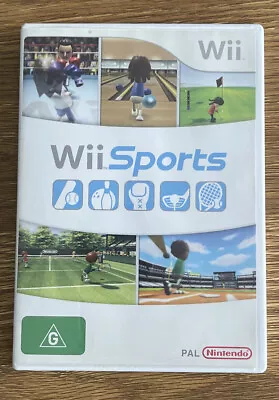 Wii Sports For Nintendo Wii - AUS PAL With Manual Free Shipping • $10.75